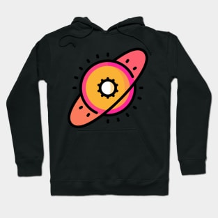 around the sun icon sticker Hoodie